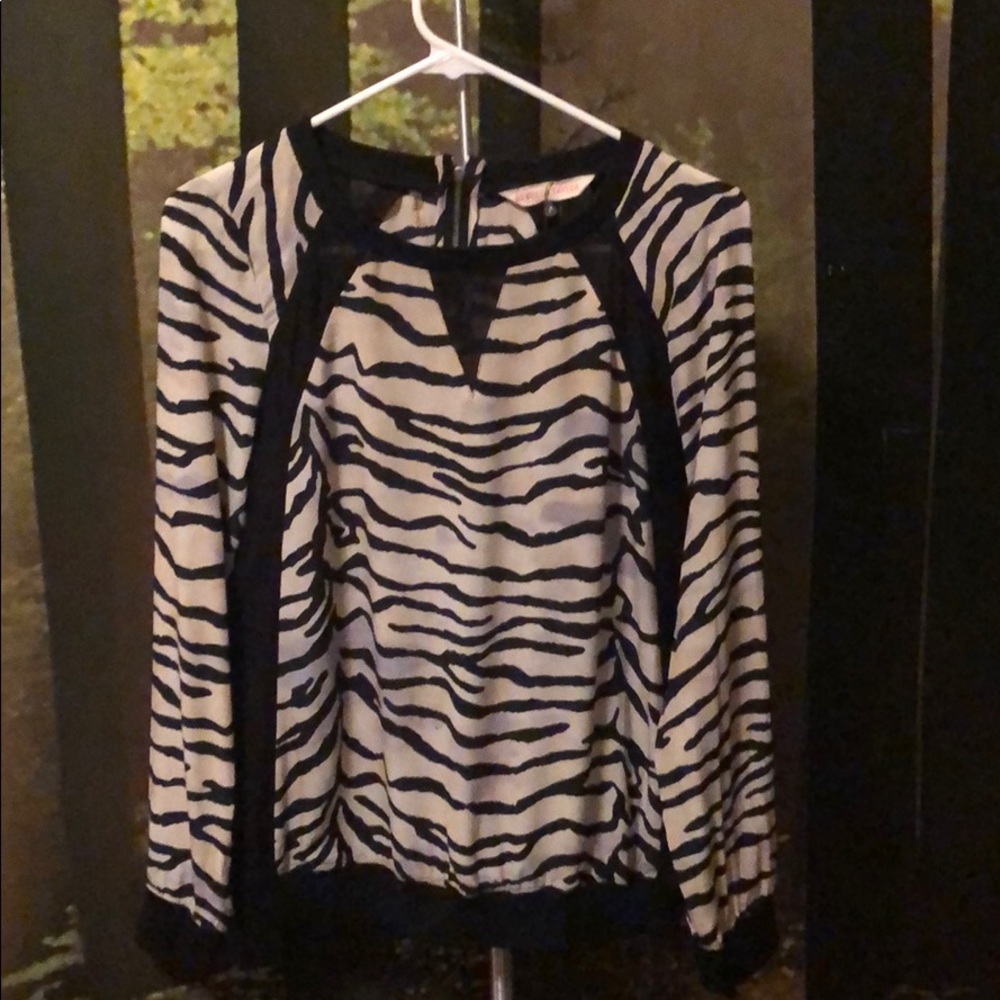 Rebecca Taylor Zebra Print Shirt